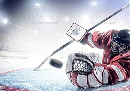 Goalie stock photo
